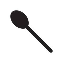 Spoon vector icon. Spoon flat sign design. Spoon symbol pictogram. UX UI icon