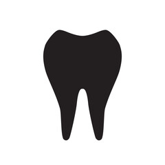 Tooth vector icon. Dentist tooth flat sign design. Tooth symbol pictogram. UX UI icon