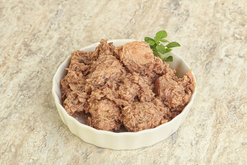 Canned tuna fish for salad