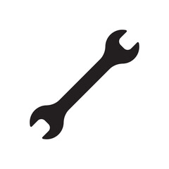 Wrench spanner vector icon. Spanner flat sign design. Repair tool icon. Engineer work tools symbol. Mechanic tools sign. Toolkit icon. Isolated tool symbol pictogram. UX UI icon