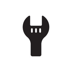 Wrench spanner vector icon. Spanner flat sign design. Repair tool icon. Engineer work tools symbol. Mechanic tools sign. Toolkit icon. Isolated tool symbol pictogram. UX UI icon