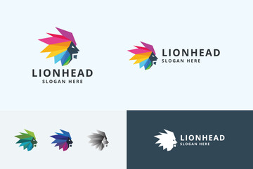 Fototapeta na wymiar Lion Head Logo 