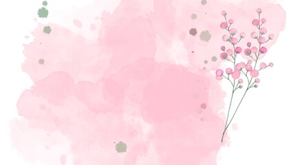 watercolor pink backround