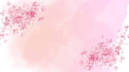 watercolor pink backround