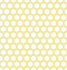 Hexagonal honeycomb seamless pattern