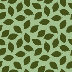 Leaves seamless pattern. Vector stock illustration eps10.