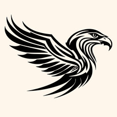 Eagle vector for logo or icon,clip art, drawing Elegant minimalist style,abstract style Illustration