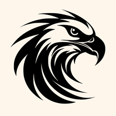 Eagle vector for logo or icon,clip art, drawing Elegant minimalist style,abstract style Illustration