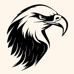 Eagle vector for logo or icon,clip art, drawing Elegant minimalist style,abstract style Illustration