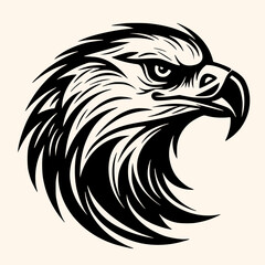 Fototapeta premium Eagle vector for logo or icon,clip art, drawing Elegant minimalist style,abstract style Illustration