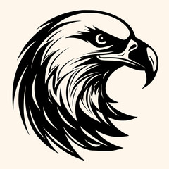 Eagle vector for logo or icon,clip art, drawing Elegant minimalist style,abstract style Illustration