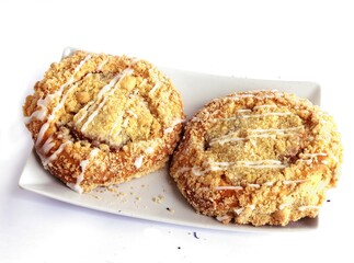 various cake and cookies as dessert close up