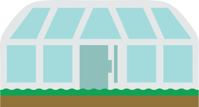 Greenhouse Flat Vector Illustration