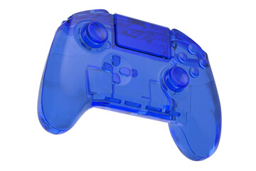 Realistic video game joystick in trendy style glassmorphism or frosted glass © Vasyl Onyskiv