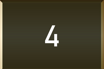 four icon with white reflection and golden background