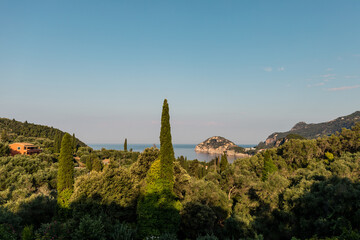 Beautiful landscape of Palaiokastritsa coast, Corfu, Greece