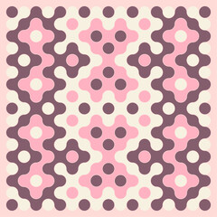 Multicolor truchet tiling connections illustration