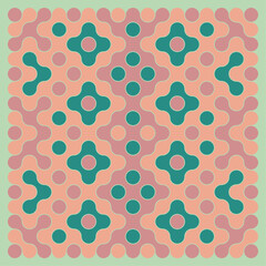 Multicolor truchet tiling connections illustration