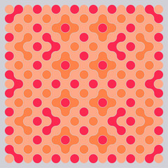 Multicolor truchet tiling connections illustration