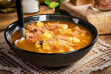 Traditional cabbage soup.