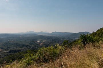 Beautiful landscape inside Corfu Island, Grece