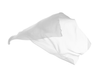 white cloth fabric textile wind silk wave background fashion satin motion drapery scarf flying chiffon veil - obrazy, fototapety, plakaty