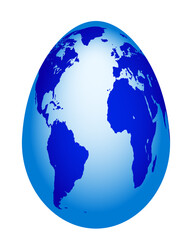 Easter globe egg