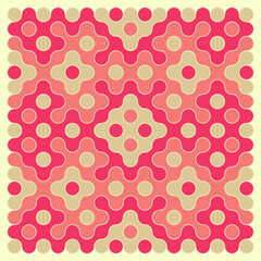 Multicolor truchet tiling connections illustration
