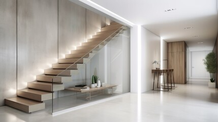 staircase in a modern building