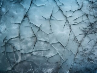 ice winter background cracks grunge texture, generative ai