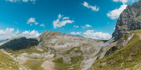Fototapeta premium Panorama of Pindus Mountain (Vikos National Park), Greece
