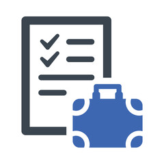Baggage list icon