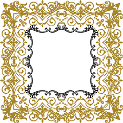 Unique Square artistic frame and border