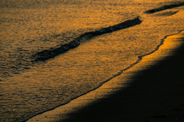 Waves during sunset, Naxos Island, Greece