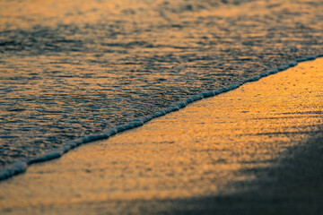 Waves during sunset, Naxos Island, Greece