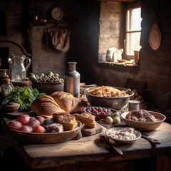 Obraz na płótnie Canvas Polish Traditional Food-Generative AI
