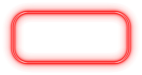 Neon Curved Rectangle Frame Border
