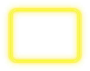 Neon Curved Rectangle Frame Border