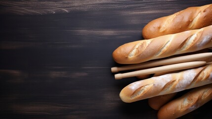  Flute Baguette Breads for Advertisement, Bakeries, Supermarkets, and More