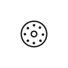 Cucumber Food Slice Outline Icon