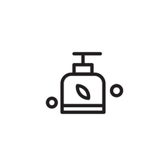 Obraz premium Oil Spa Yoga Outline Icon