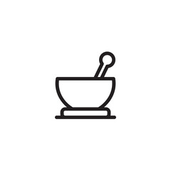Bowl Herbal Spa Outline Icon