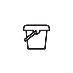 Bucket Water Container Outline Icon