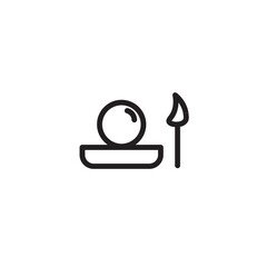 Fototapeta premium Makeup Model Spa Outline Icon