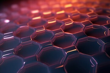 Obraz premium glowing graphene