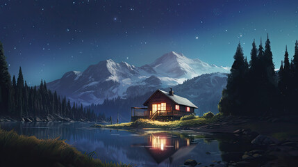 Fototapeta premium Landscapes, Random, Generative AI