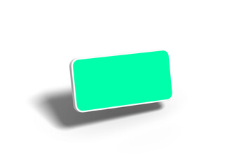 Unbranded Smartphone Template with Customizable Design for UI/UX Product Showcase. 3D Render