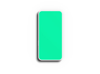 Obraz premium Unbranded Smartphone Template with Customizable Design for UI/UX Product Showcase. 3D Render