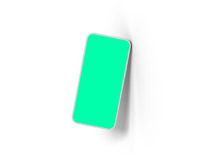 Unbranded Smartphone Template with Customizable Design for UI/UX Product Showcase. 3D Render