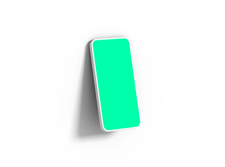 Unbranded Smartphone Template with Customizable Design for UI/UX Product Showcase. 3D Render